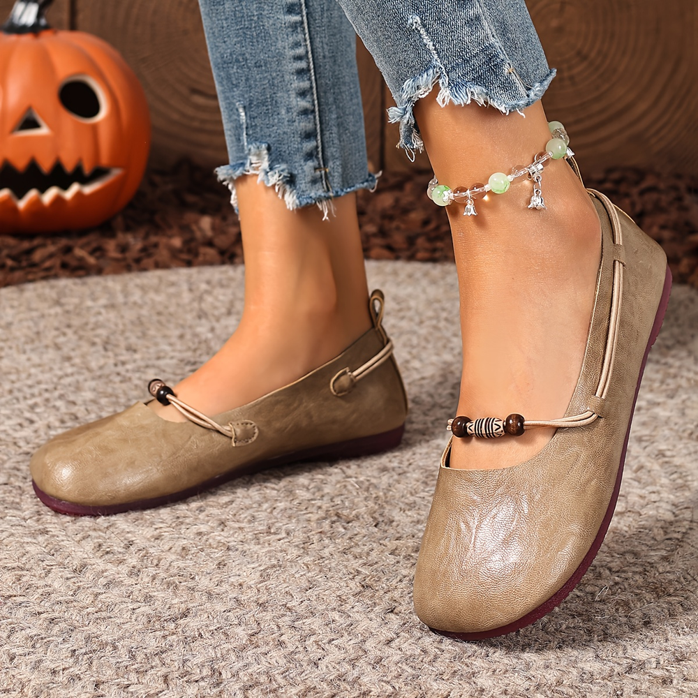 Bohemian Beaded Mary Jane Flats – Vintage Soft Sole Comfort Shoes for Women