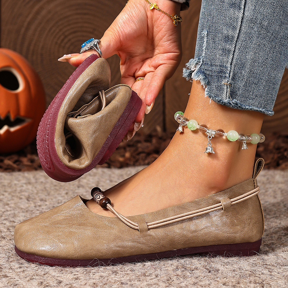 Bohemian Beaded Mary Jane Flats – Vintage Soft Sole Comfort Shoes for Women